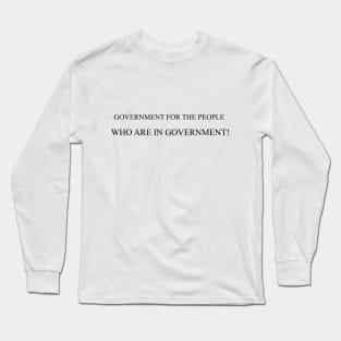 Government Curruption Words Only (TM) Long Sleeve T-Shirt